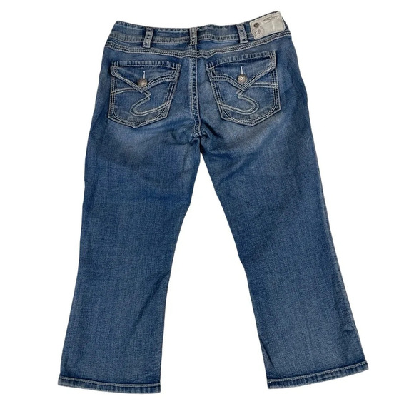 Silver jeans Suki capris women’s size 30 western stitched pockets - Picture 2 of 9